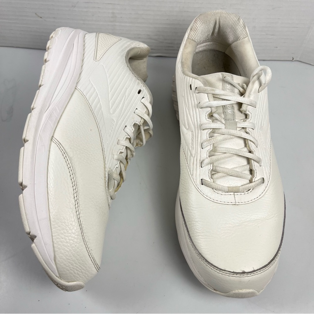 Brooks Addiction Walker 2 White Running Shoes Sneakers Mens Size 13